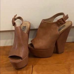 Steve Madden Brown Platform Heels